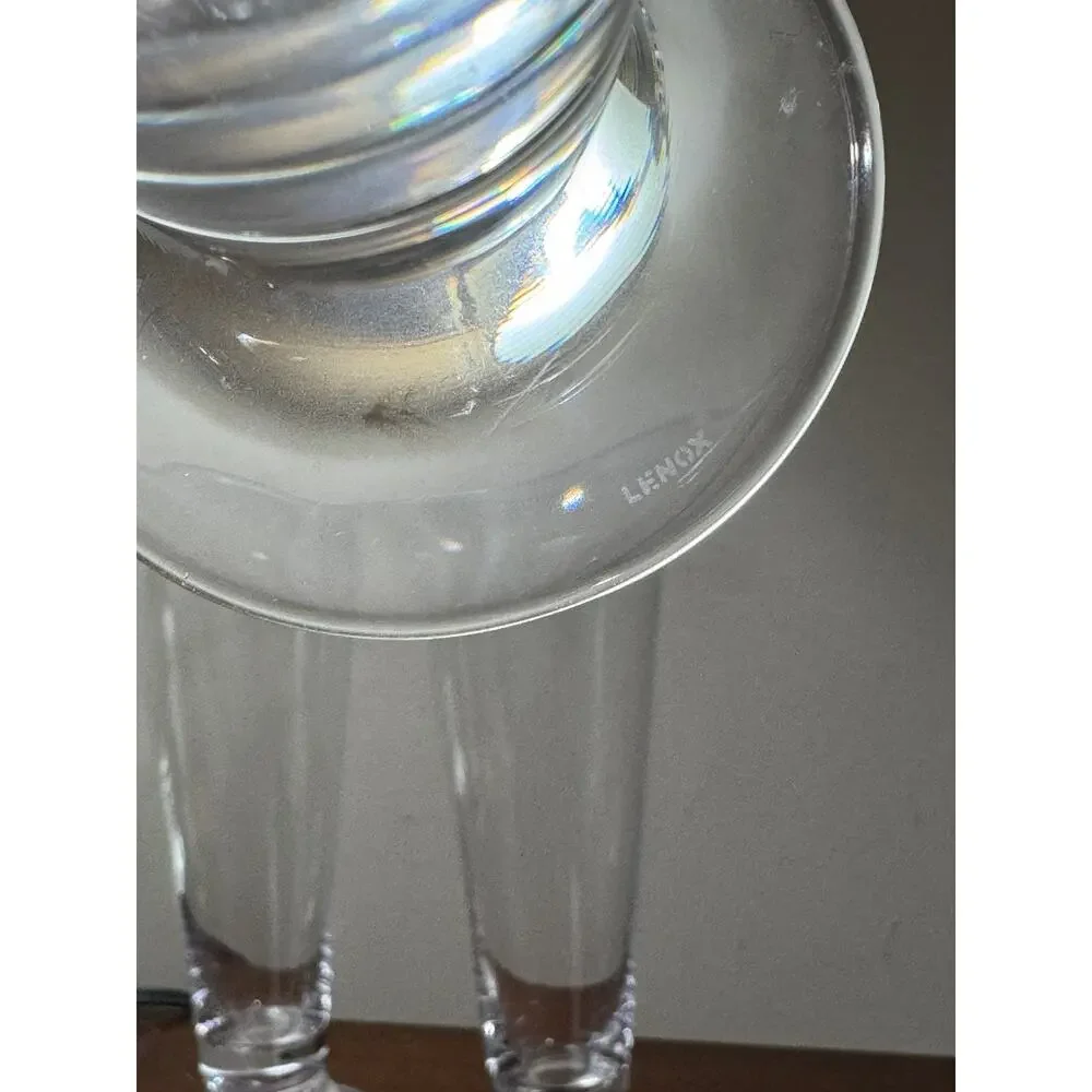 Set of 3 Lenox Crystal Pilsner Glasses